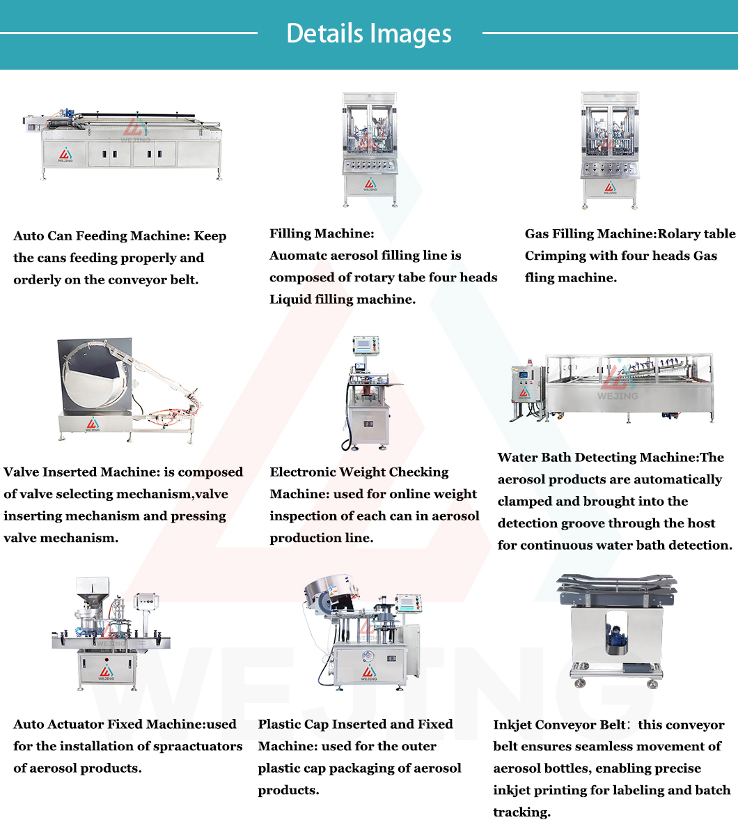 OGJ70 aerosol filling machine line OGJ70 Aerosolfüllmaschinenlinie