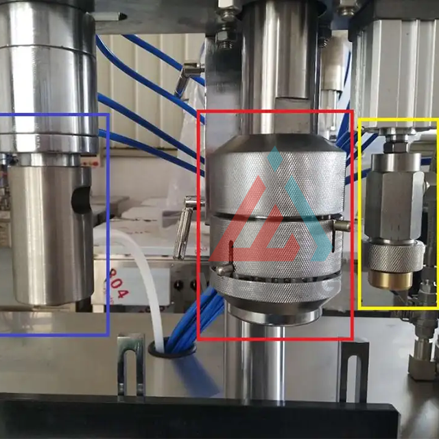 Drei-in-eins-halbautomatische Aerosol-Abfüllmaschine