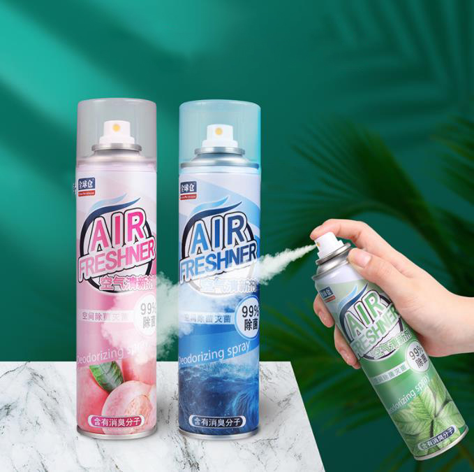 Lufterfrischer aus Aerosol-Abf&uuml;lllinie