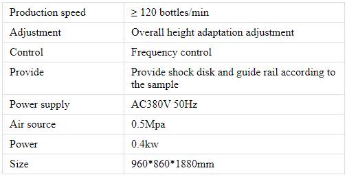 Technische Parameter der automatischen D&uuml;senpressmaschine