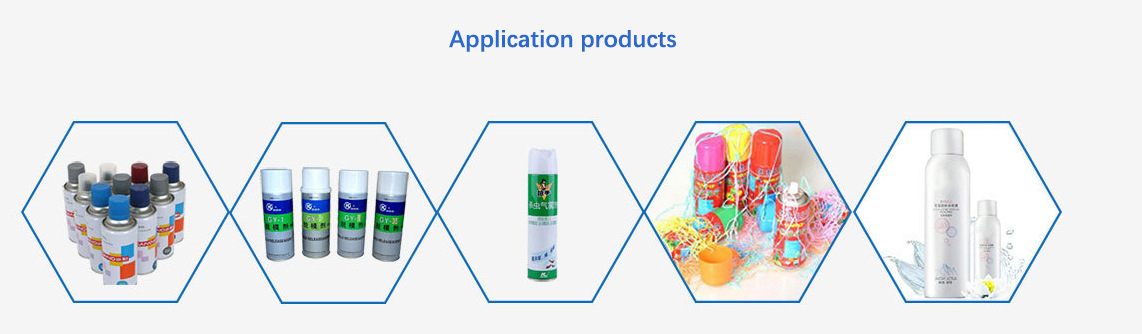 Produkte f&uuml;r die Anwendung in Aerosol-Abf&uuml;llmaschinen