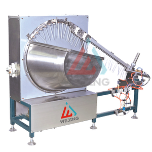 Maschine mit automatischem Ventileinsatz für eine vollautomatische Aerosol-Abfülllinie