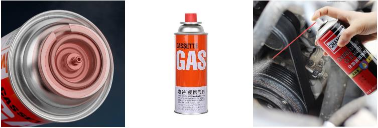 Aerosolprodukte, die von Aerosolf&uuml;llmaschinen hergestellt werden