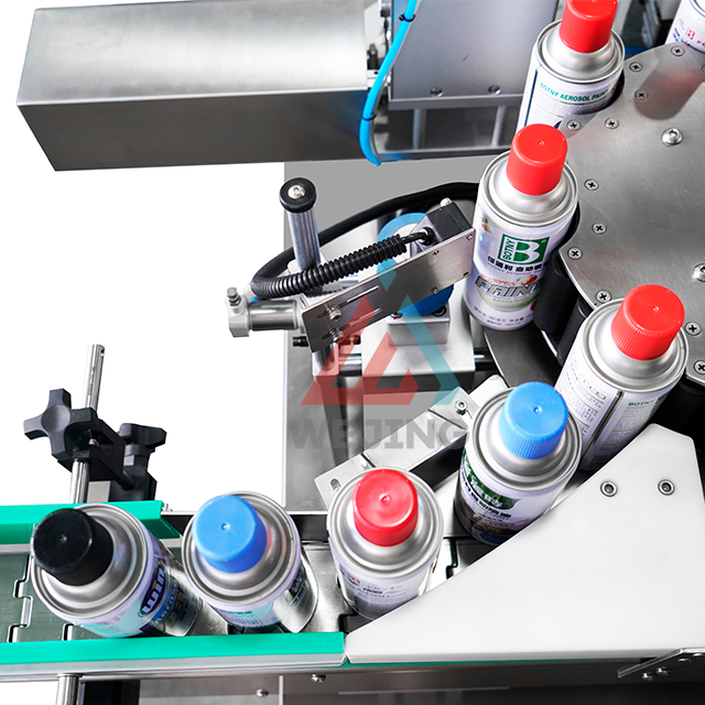 Etikettier-Aufklebermaschine f&uuml;r Aerosol-Abf&uuml;lllinie