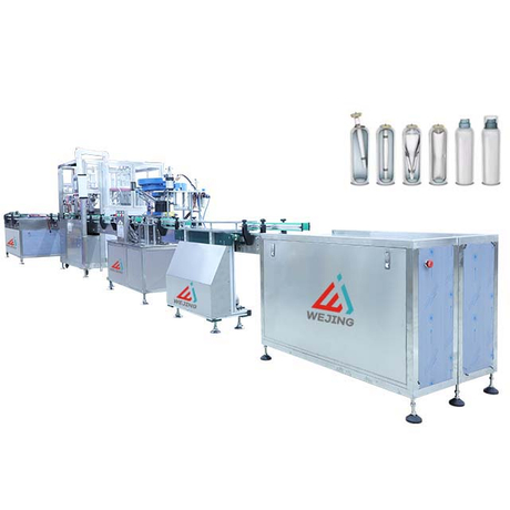 Automatische Beutel-auf-Ventil-Aerosol-Füllmaschine für wasserbasierte Feuerlöscher, Nasenspray-Füll- und Versiegelungsmaschine
