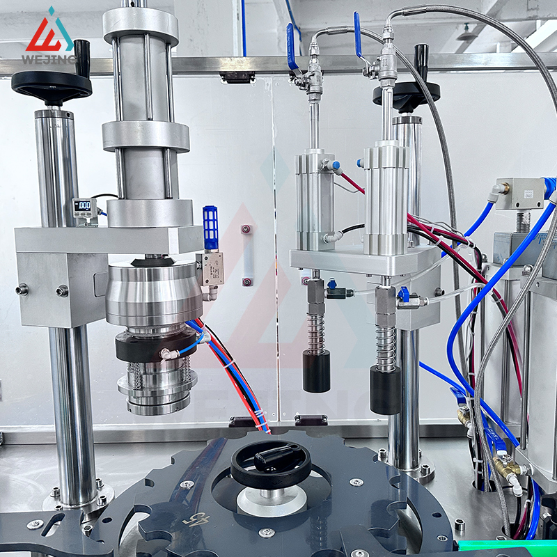 2025 Neue Maschine WJEZ-30 Automatische Aerosolflaschenfüllungsmaschine zum Ausfüllen 