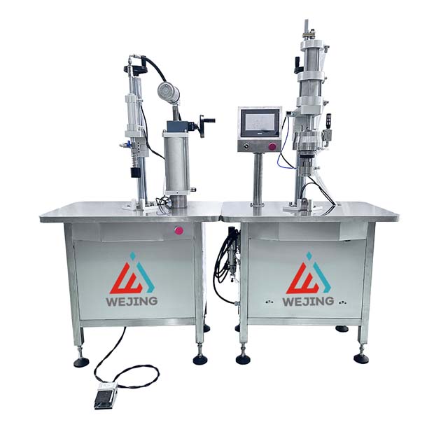 Halbautomatische Bov-Beutel-auf-Ventil-Aerosol-Abfüllmaschine vom Typ Split