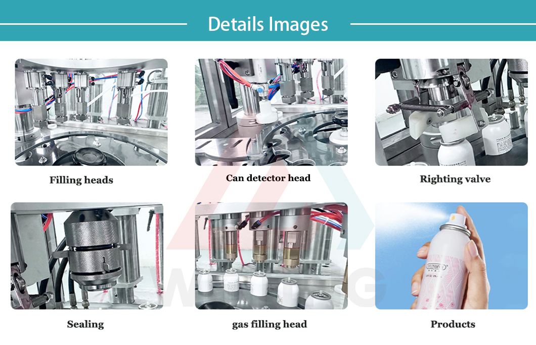 Detaillierte Bilder der Aerosolf&uuml;llmaschine
