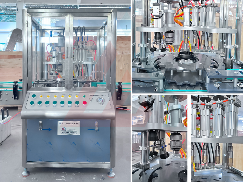 Detailbild-Aerosol-Gas-F&uuml;ll- und Verschlie&szlig;maschine