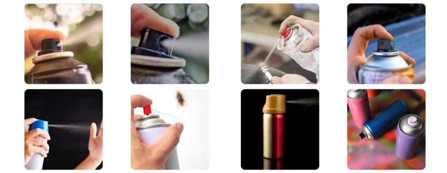Spr&uuml;hen Sie Aerosol-Farbprodukte