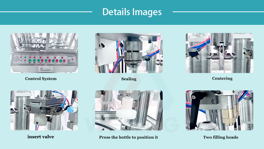 Aerosolf&uuml;llmaschine mit Einsteckventil