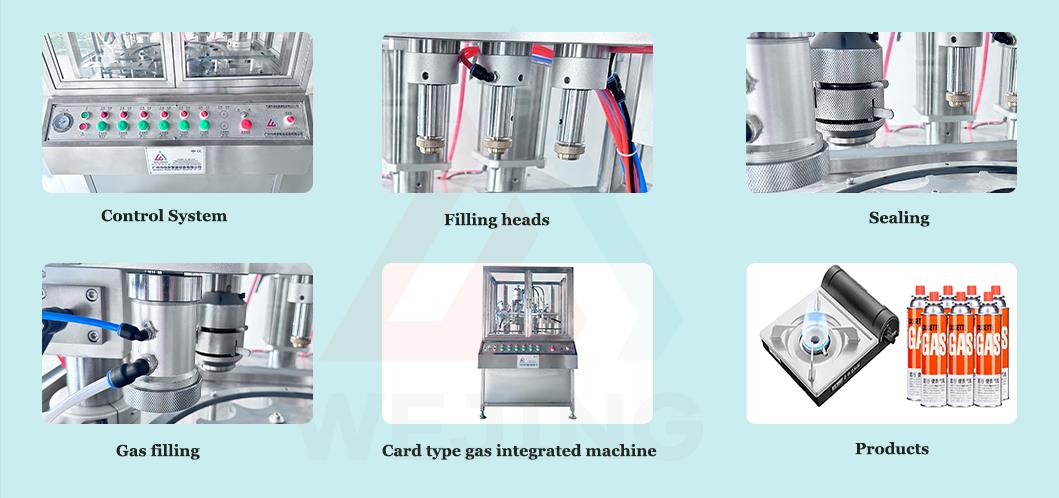 Einzelheiten zur Kartuschen-Gas-Aerosol-F&uuml;llmaschine